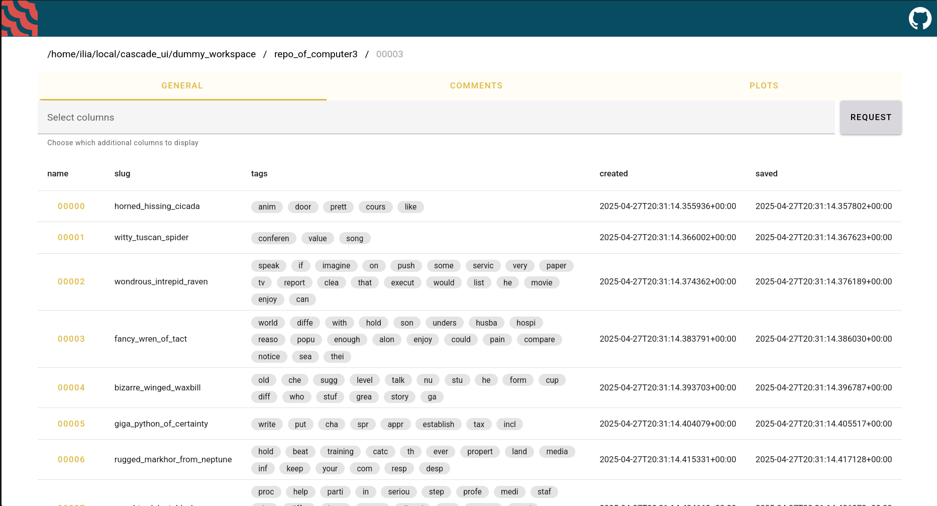 Line page of Cascade - Small scale MLOps library